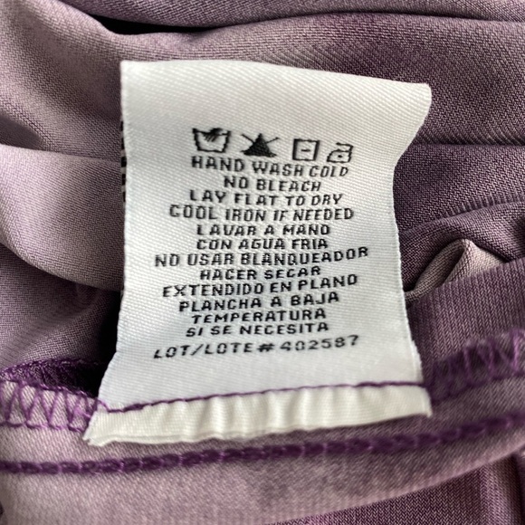 R&M Richards Maxi‎ Dress 22 Purple Ombre' Tie-Dye Sleeveless Y2K Baby Doll Boho - Picture 12 of 12